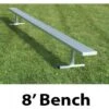 National Rec 8' PORTABLE Aluminum Team Player Bench Best Price
