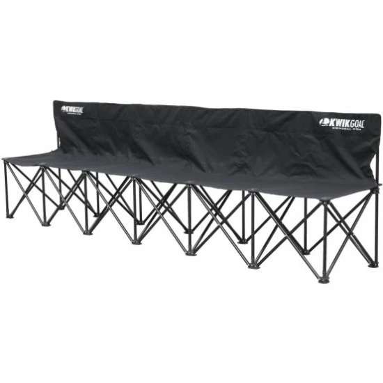 Kwik Goal 6 Seat Kwik Bench Folding Soccer Bench, 9B906 Best Price Kwik Goal 6 Seat Kwik Bench Folding Soccer Bench, 9B906 Best Price -Football Shop a07 244blk 6 550x550 1