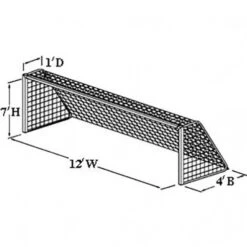 Jaypro 7'x12'x1'x4' 2.5mm Soccer Net, WHITE Best Price -Football Shop a11 501a 17 550x550 1