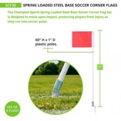 Champion SPRING LOADED Soccer Corner Flags, Set Of 4, SCF30 Best Price -Football Shop a11 723 new 01 550x550 1