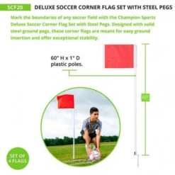 Champion Official Soccer Corner Flags, Set Of 4, SCF-20 Best Price -Football Shop a11 724 new 03 550x550 1
