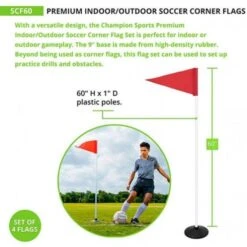 Champion Premium Turf Official Soccer Corner Flags, Set Of 4, SCF60 Best Price 3 Champion Premium Turf Official Soccer Corner Flags, Set Of 4, SCF60 Best Price -Football Shop a11 766 new 03 550x550 1