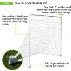 Champion 6'x8' Easy Fold Soccer Goal Best Price 4 Champion 6'x8' Easy Fold Soccer Goal Best Price -Football Shop a12 032 3 550x550 1