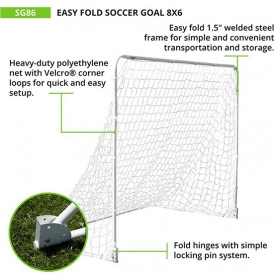Champion 6'x8' Easy Fold Soccer Goal Best Price Champion 6'x8' Easy Fold Soccer Goal Best Price -Football Shop a12 032 3 550x550 1